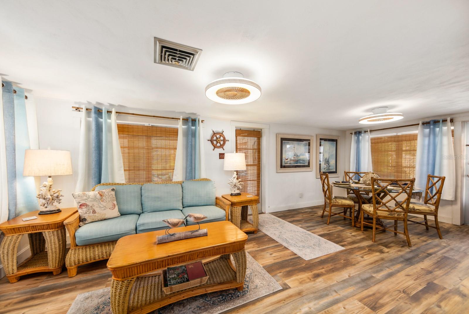Access to the lanai and laundry/storage area off of this room.