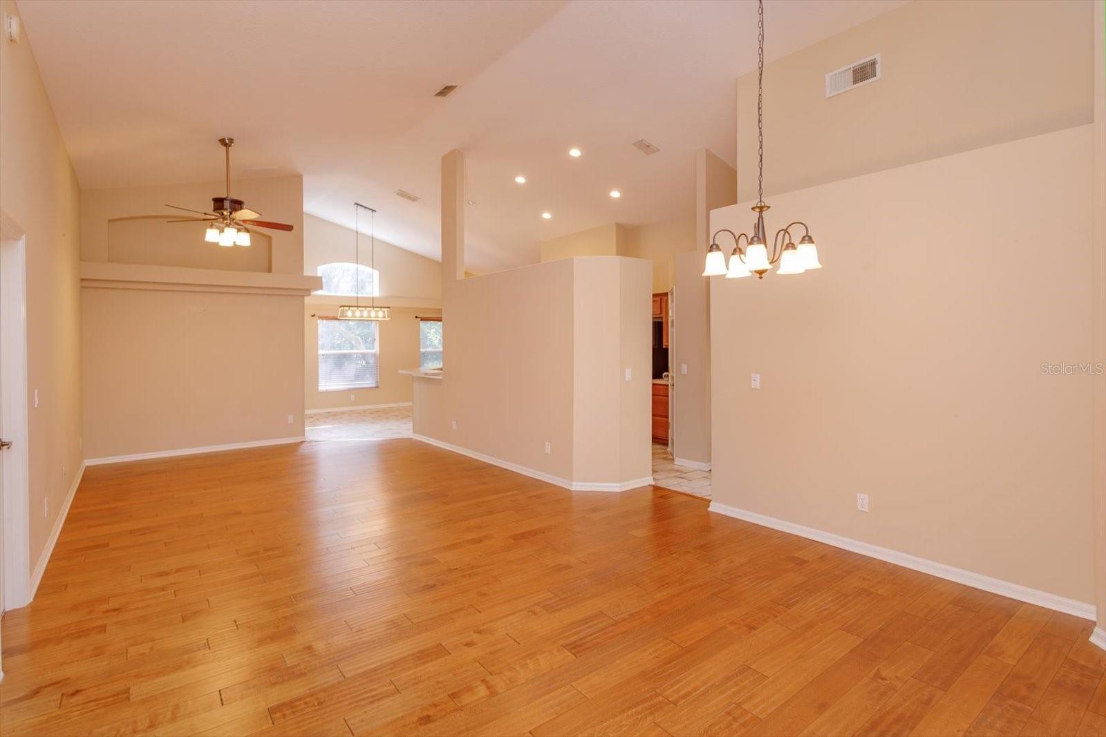 Living and dining room together are great for the holidays!
