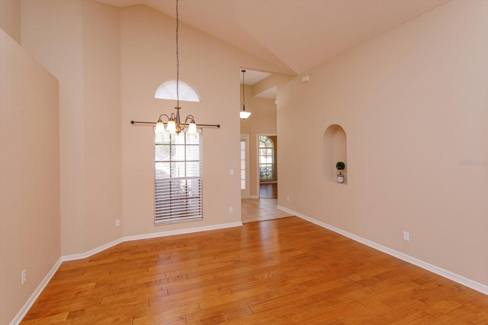 Open dining room