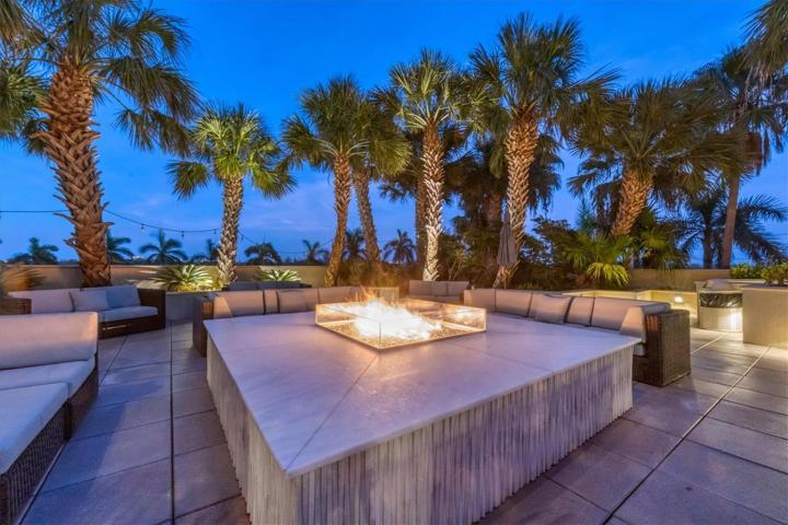 Firepit Gathering Area at Sunset