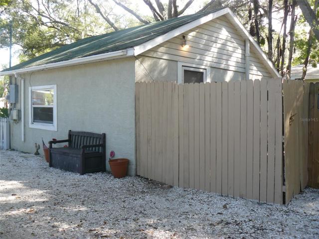 Gate to rear yard of front bldg