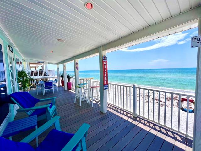 Front porch facing the gulf