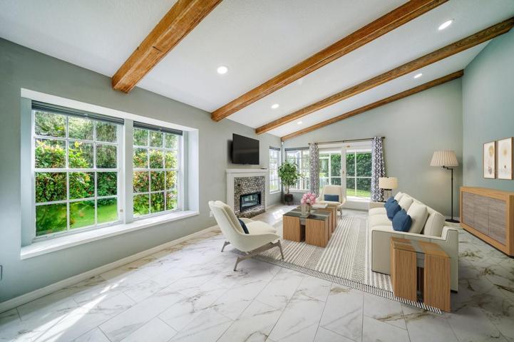 Living Room with Virtual Staging