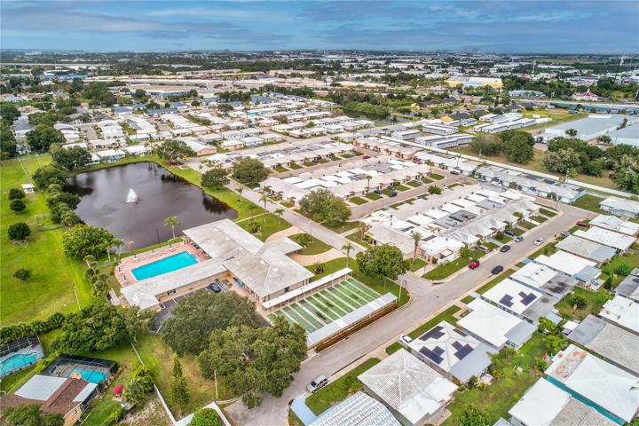 Aerial view of the Community Amenities
