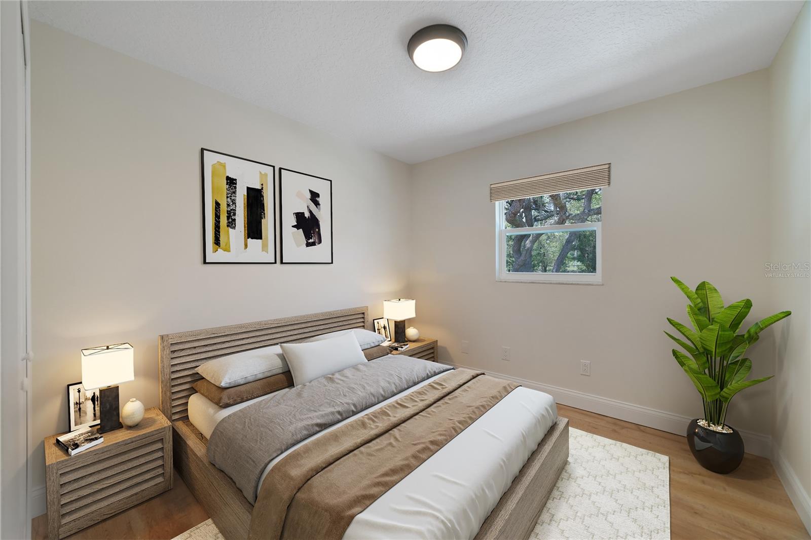 SECOND BEDROOM. Virtually Staged.