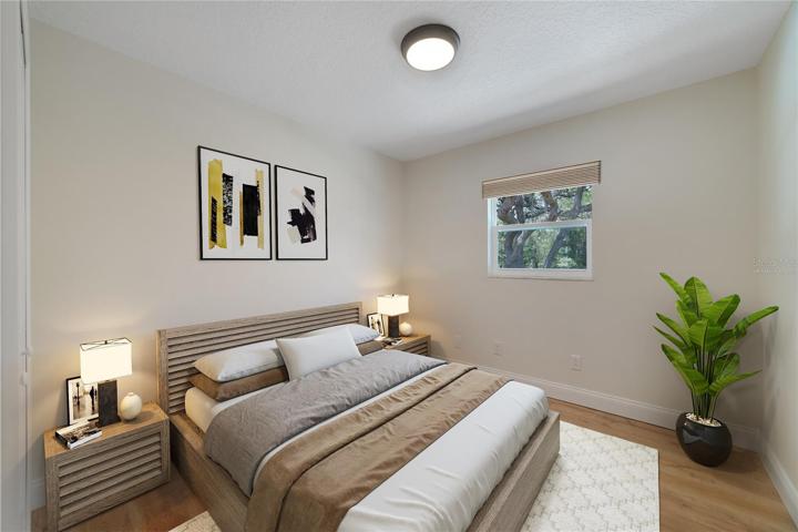 SECOND BEDROOM. Virtually Staged.