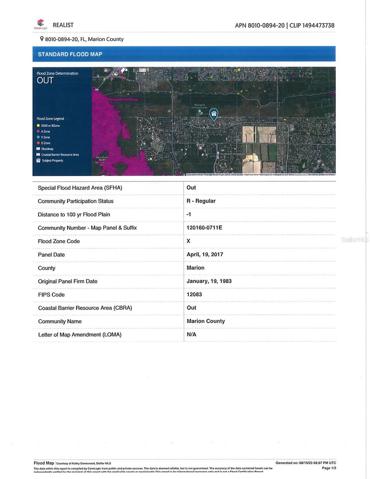 Flood map