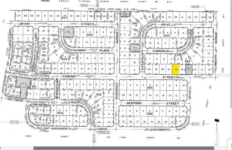 Plat map - streets have been renamed