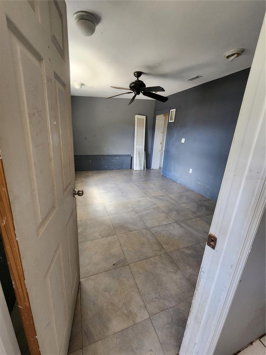 Extra large bedroom on back right side of house