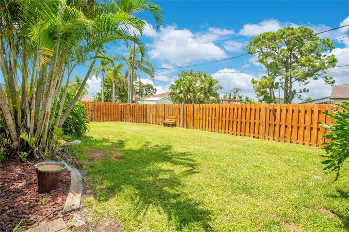 Fenced Yard.