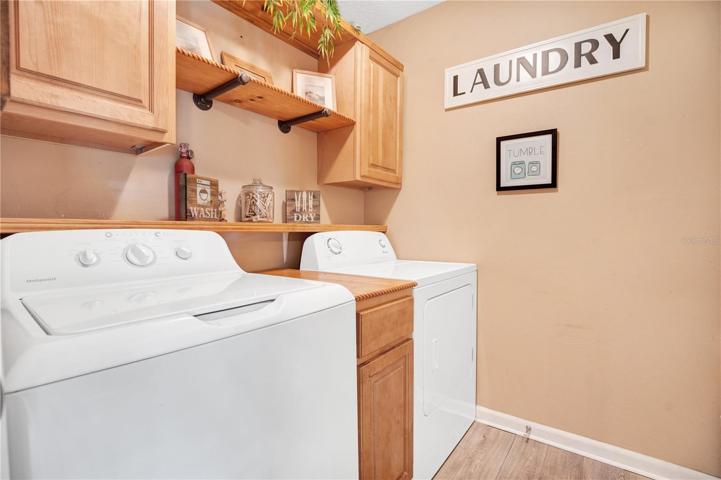 Laundry Room with Washer & Dryer.