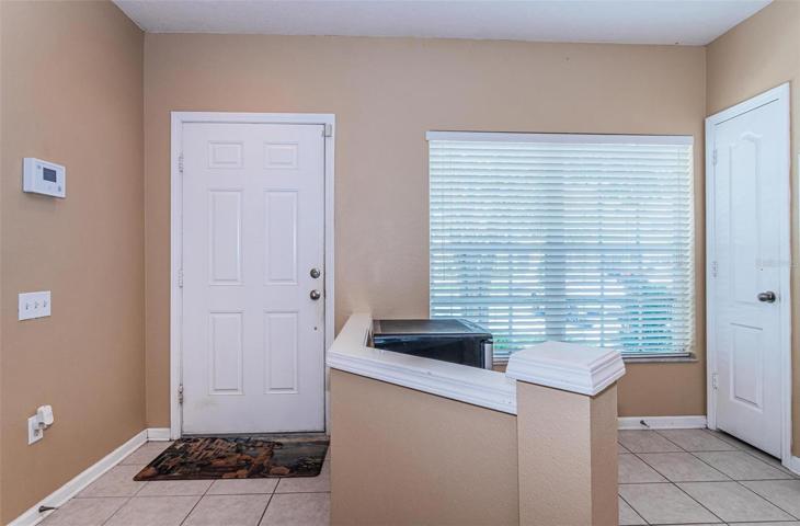 Foyer and eating area off the kitchen