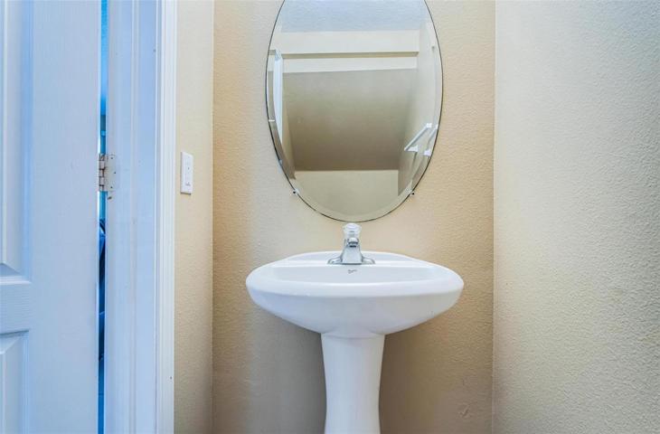 Half bath on main floor.