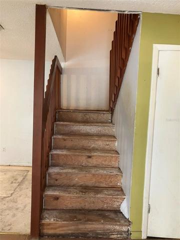 Stairwell to upstairs bedrooms