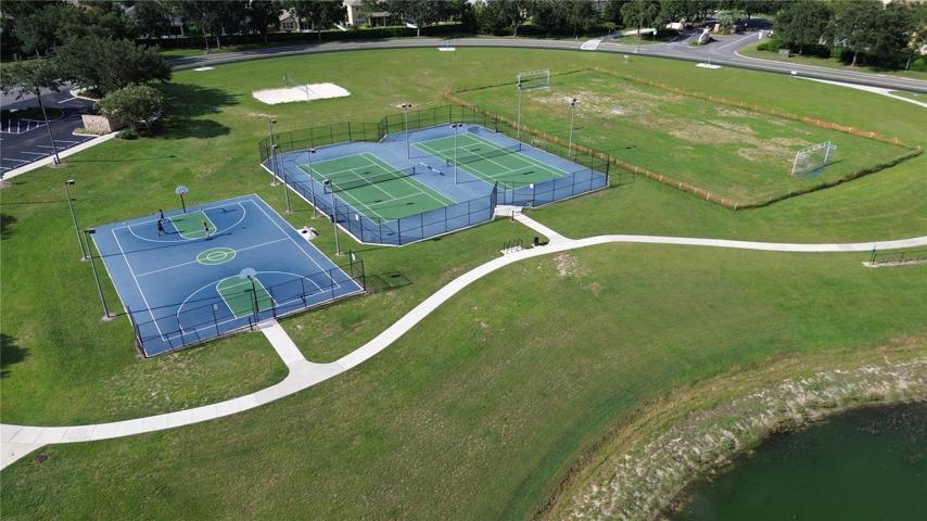 Tennis Courts + Soccer Field