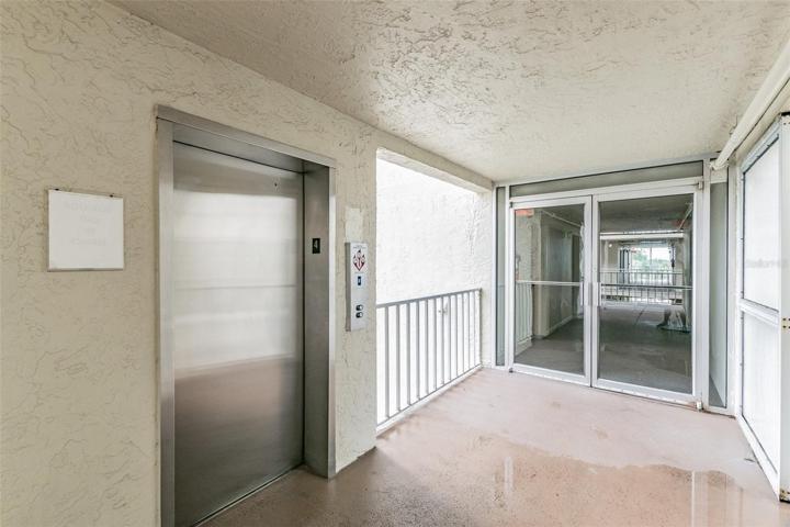 When exiting the elevator, the unit is on your left (if your back is to the elevator)