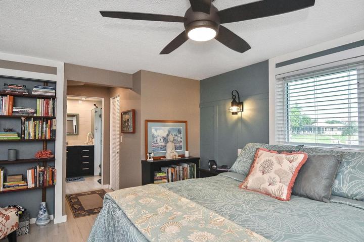 Master bedroom to master bathroom