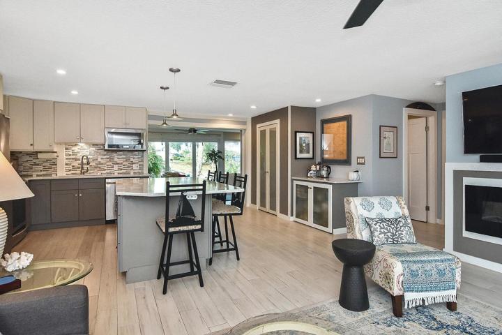 Great room, kitchen
