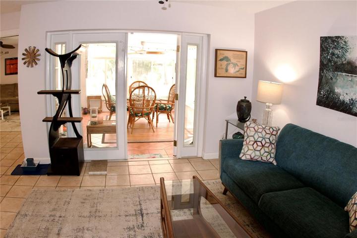 Florida Room Entry from Family Room