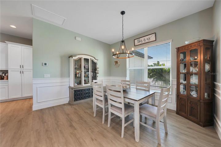 Wainscoting in the Dining Room