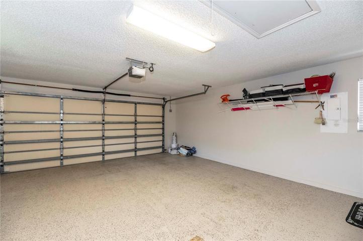 2 car garage with finished floor
