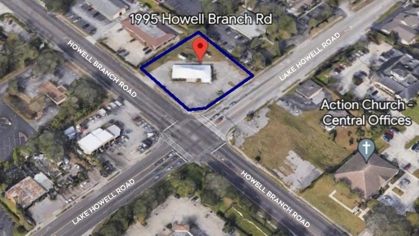 Highly visible commercial location .56 acres ideal for drive thru, retail or office.