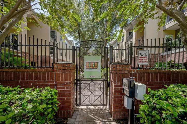 Gated entrance