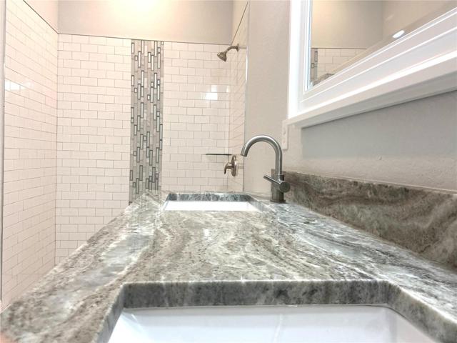 granite vanity with under mount sink