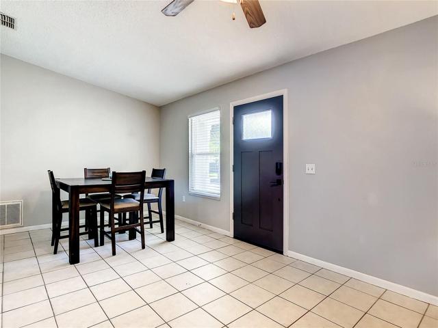 Entryway. Currently a dining area but could be a living room