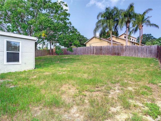 fenced-in backyard