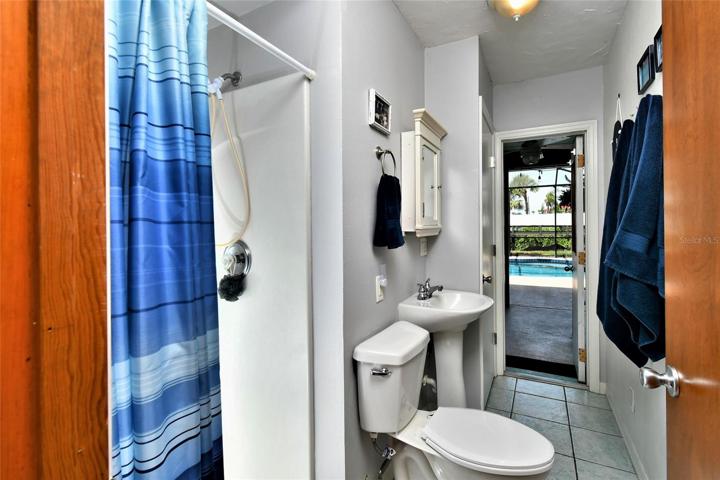 In-law bathroom and first floor pool access