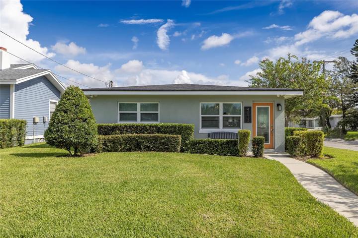 Beautiful front of house view