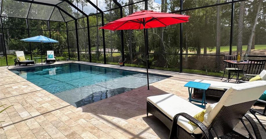 Capture the essence of comfort – a pool screen cage designed with meticulous attention to detail. This specially upgraded screen serves as a fortress against unwelcome guests, ensuring that even the tiniest insects remain at bay. Its advanced construction acts as a shield against nature's elements, preventing tree debris from finding its way into your serene oasis. What's more, the screen's UV protection offers an added layer of defense, allowing you to bask in the sunlight without concern. With this exceptional feature, your pool area becomes a true haven of relaxation and leisure, untouched by the outside world.