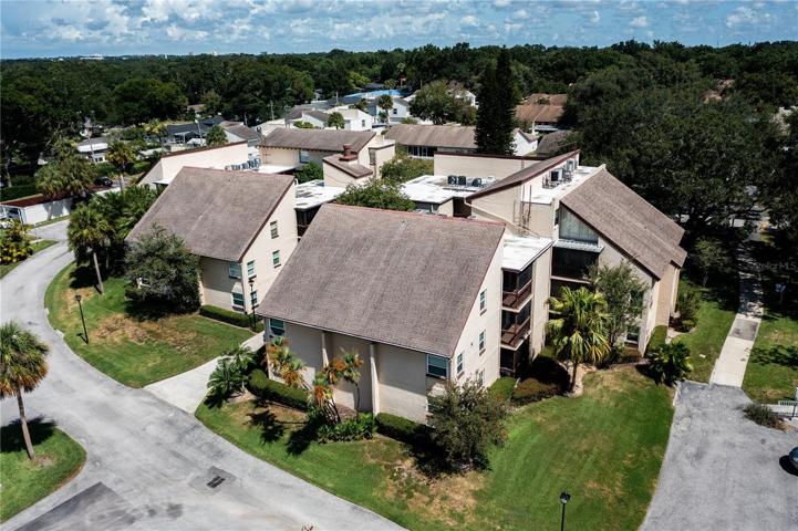 Aerial of condo building