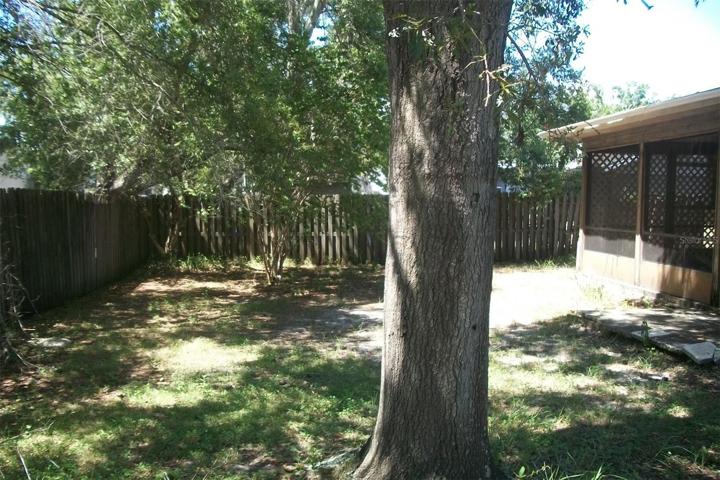 View of Fence Back Yard