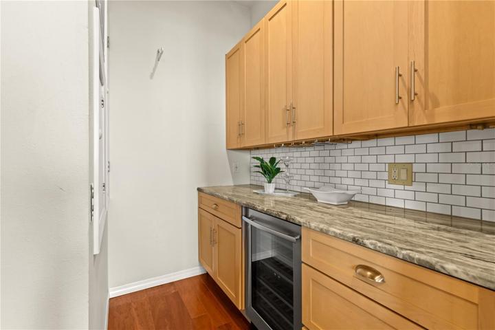 Butler's pantry with dumb waiter