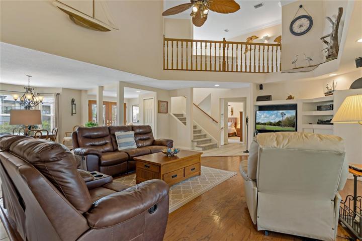 OPEN FLOOR PLAN WITH SOARING 18 FT CEILINGS IN THE FAMILY ROOM!