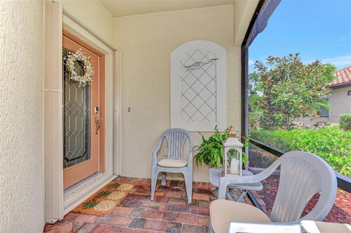 Enjoy sitting on your screened front porch.