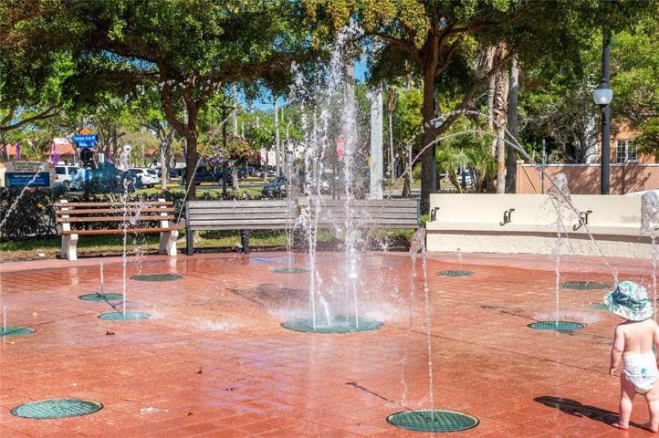Splash Park at Centennial Park in downtown Venice.