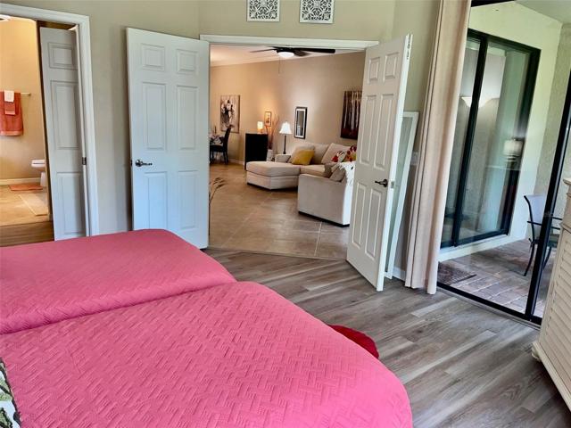 Double door entry from Master bedroom to living room