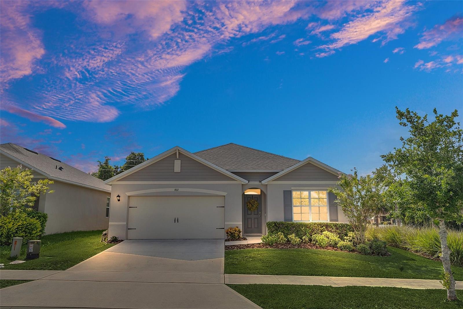 Front exterior - twilight