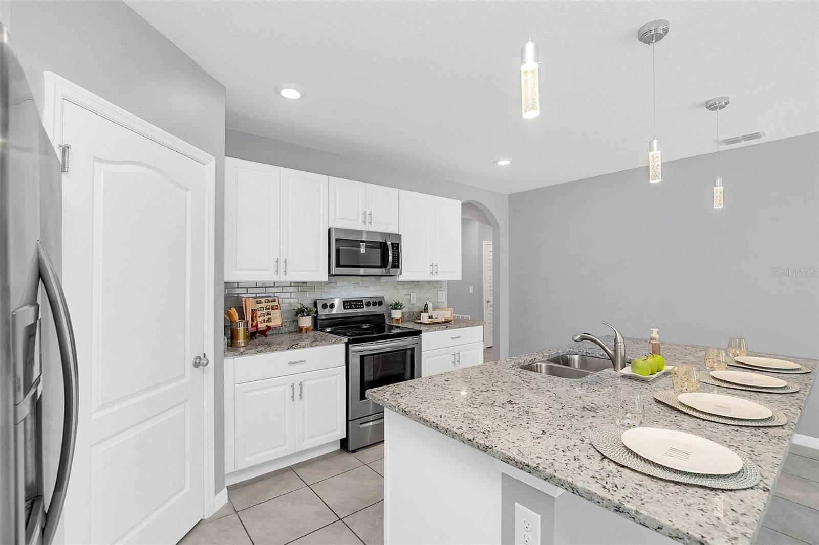 Beautiful kitchen with expansive island