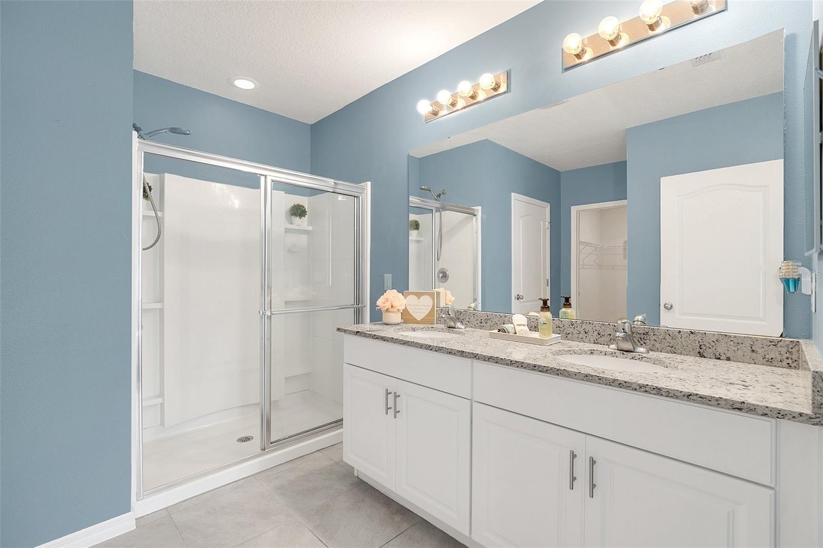 Owners bath - dual sinks vanity