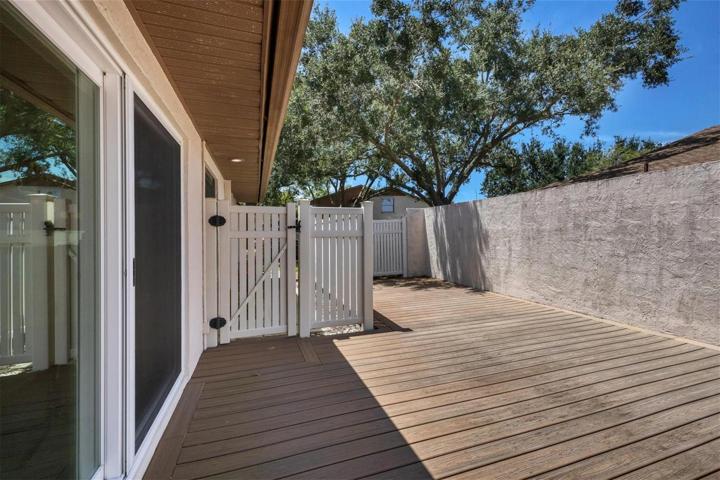 Huge deck!