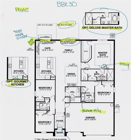 Floor Plan with Structure Upgrades