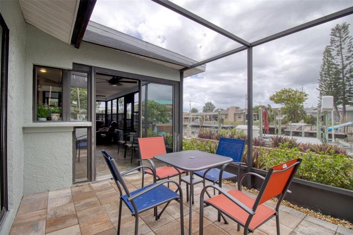 Screened in patio off master bedroom