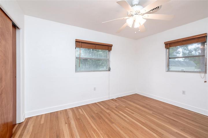bedroom with cedar closet
