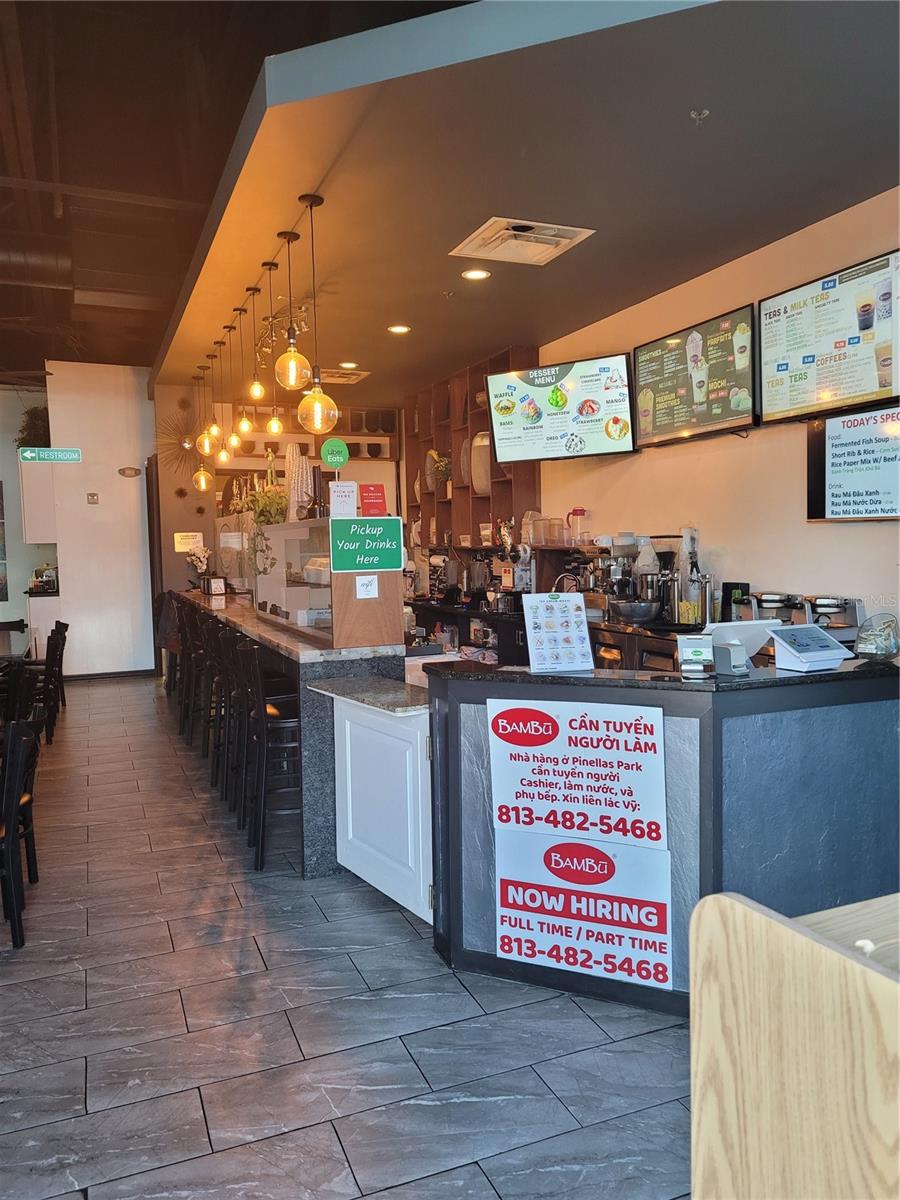 Counter area