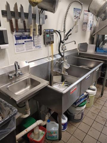 Kitchen sink area