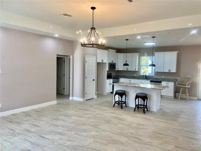 Great Room with Tray & Recessed LEDs